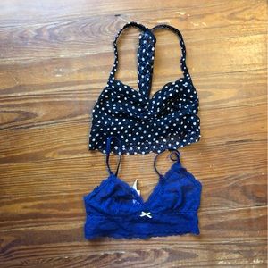 Lot of 2 Victoria Secret Bralettes Size XS